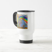 Retro 60s Psychedelic Magic Champhrooms Voyage Mug (Devant gauche)