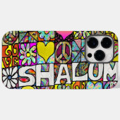 Retro 60s Psychedelic Shalom LOVE Hoesje-Mate iPho Case-Mate iPhone Case (Achterkant (horizontaal))