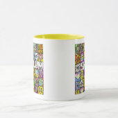 Retro 60s Psychedelic Shalom LOVE Mok (Midden)