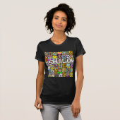 Retro 60s Psychedelic Shalom LOVE T-shirt (Voorkant volledig)
