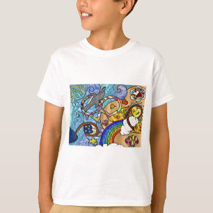 Retro 60s Psychedelische Strandkleding Cadeaus T-shirt