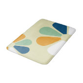 Retro 60s Style Flowers Badmat (Gekanteld)