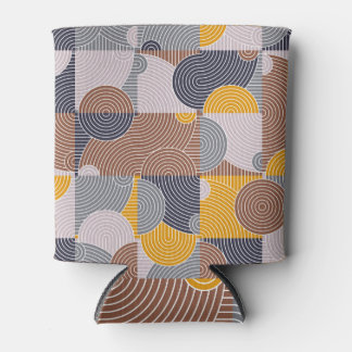 Retro 60s Tiles: Colorful Geometric Pattern Blikjeskoeler