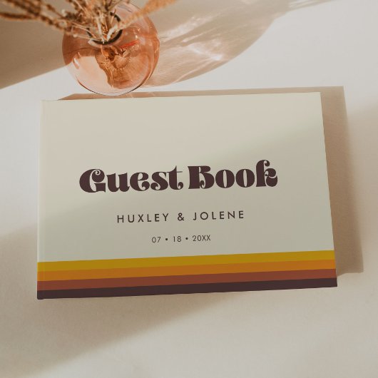 Retro 60s vintage cowedding gastenboek