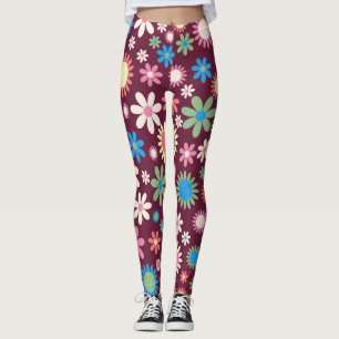 Retro 60s VloerpatroonLeggings Leggings