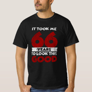Retro 66 Jaar Oud Grappig 66e Verjaardagscadeau T-shirt