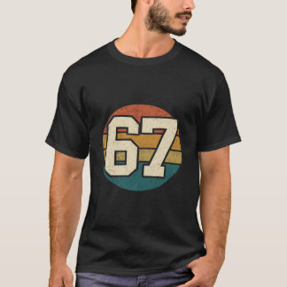 Retro 67 Vintage Vervuilde Nummer T-shirt