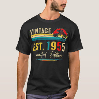 Retro 67e  geboortedag, geboren in 1955 67 t-shirt