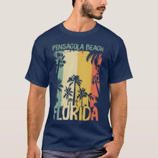 Retro 70-er 80-er Pensacola Beach Vakantie Souveni T-shirt