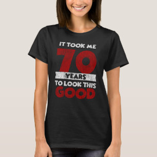 Retro 70 Jaar Oude Grappige 70e Verjaardagscadeau T-shirt