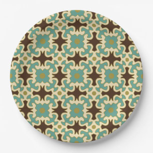 retro 70s 60s patroonpapier borden papieren bordje