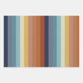 Retro 70s 60s  streep vibe inpakpapier vel (Voorkant 3)