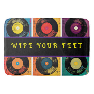 Retro 70s 60s Vinyl Record Album Badmat