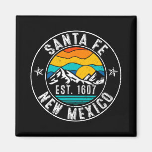 Retro 70s 80s Santa Fe New Mexico Nm Magneet