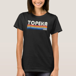 Retro  70s 80s Stijl Topeka Kansas T-shirt