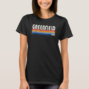 Retro 70s 80s Style Greenfield Iowa T-shirt