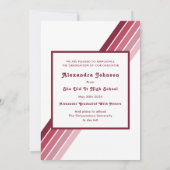 Retro 70s  Afstuderen foto aankondiging (Achterkant)