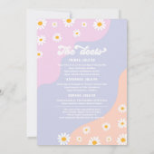 Retro 70s Bachelorette Weekend Itinerary Kaart (Achterkant)