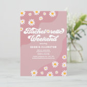 Retro 70s Bachelorette Weekend Itinerary Kaart (Staand voorkant)