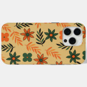 Retro 70s Bloemblaadjes Patroon Case-Mate iPhone Case (Achterkant (horizontaal))
