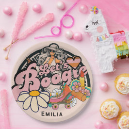 Retro 70s Boogie Disco Dancing Bridal Bachelorette Papieren Bordje