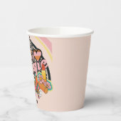 Retro 70s Boogie Disco Dansen Bruids Bachelorette Papieren Bekers (Links)