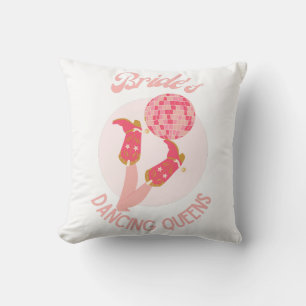 Retro 70's Bride's Dancing Queens Bachelorette Kussen
