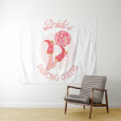 Retro 70's Bride's Dancing Queens Bachelorette Wandkleed (In Situ (horizontaal))
