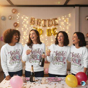 Retro 70s Bruids-squad Bruidsmeisje Naam Hen-party Trui