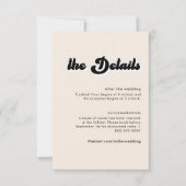 Retro 70s Colour Waves — Kaart met details (Voorkant)