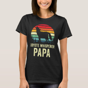 Retro 70s Coyote Hunting Papa Dad Yote Hunter Gran T-shirt