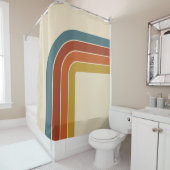Retro 70s Curve Douchegordijn (In situ)