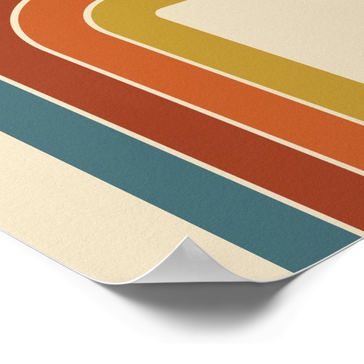 Retro 70s Curve Poster (Hoek)