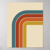 Retro 70s Curve Poster (Voorkant)
