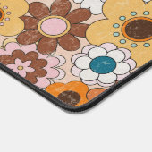 Retro 70s Daisy Groovy Bloemen  Home Kantoor Bureaumat (Hoek)