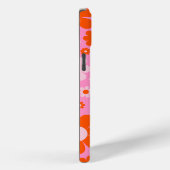 Retro 70's  Daisy Pattern Oranje Roze Case-Mate iPhone Case (Achterkant / Rechts)