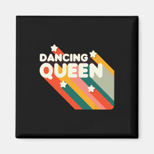 Retro 70s Dancing Queen Shirt Dancing Quee Magneet