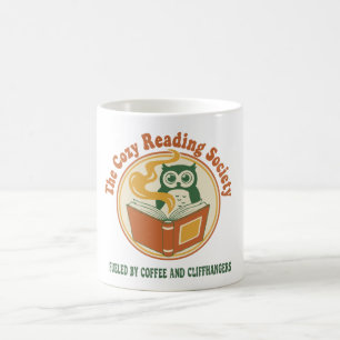 Retro 70s De Gezellige Leesgezelschap Boek Liefheb Koffiemok