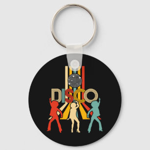 Retro 70s Disco Gifts Dancing Disco Ball Sleutelhanger