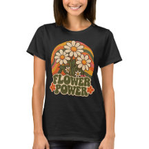 Retro 70s Flower Power Madelgrafiek Retro Groovy