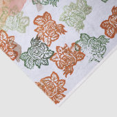 Retro 70s Flowers Tissuepapier (Detail)