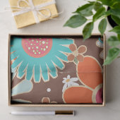 Retro 70s Fun Funky Kleurrijke Hippy Van Vrede Tek Tissuepapier (Geschenk)