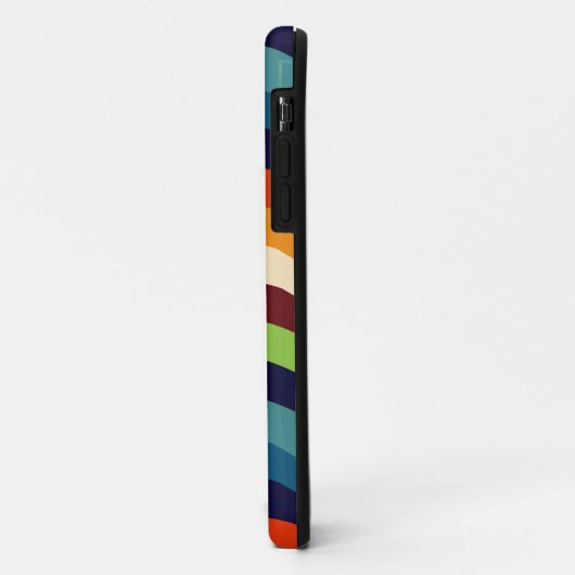 Retro 70s golvende strepen Case-Mate iPhone case (Achterkant/links)