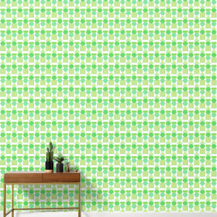 Retro 70s groene geo vormen rustgevend behang
