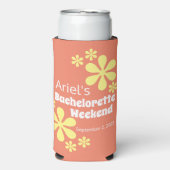 Retro 70s Groovy Bachelorette Favor (Seltzer Voorkant)
