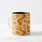 Retro 70s Groovy Mushroom Mug (Devant gauche)