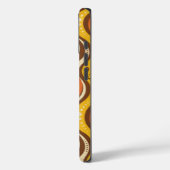 Retro 70s Groovy Wavy Lines Case (Achterkant / Links)