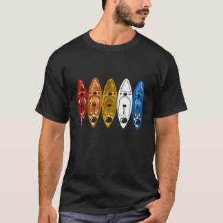 Retro 70s Kayaking Gift 80s Kayak Grafisch T-shirt