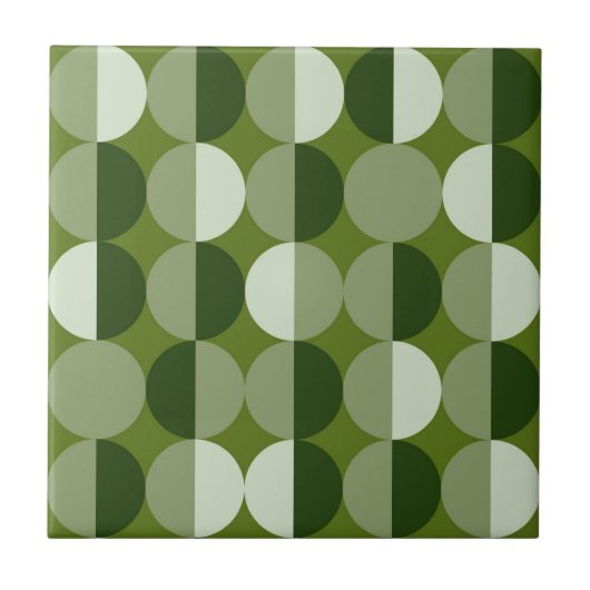 Retro 70's keramische Tegel Tegeltje (Voorkant)