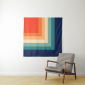 Retro 70s kleurenpalet wandkleed (In Situ (horizontaal))